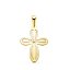 Cruz en Oro Amarillo 18K con Nácar y Circonita – Elegancia y Espiritualidad